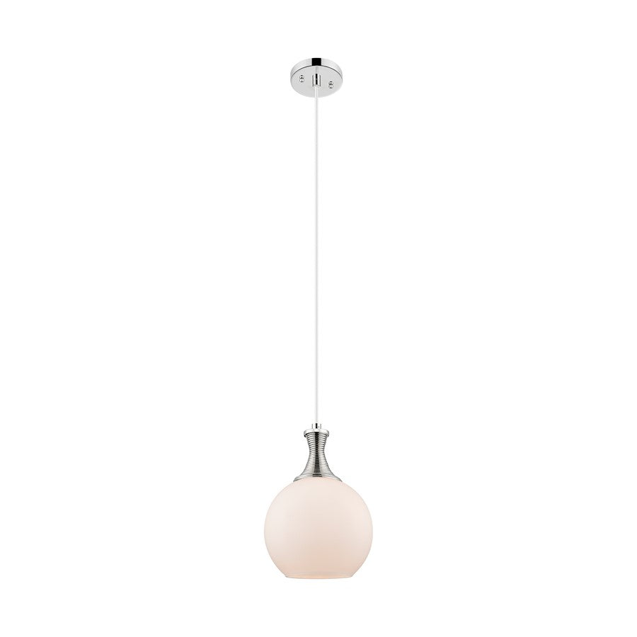 Innovations Astor 1Lt 8" Cord Mini Pendant, PN/White - 415-1P-PN-G121-8