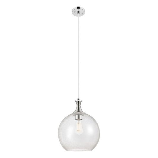 Innovations Astor 1Lt 12" Cord Mini Pendant, PN/Seed - 415-1P-PN-G124-12