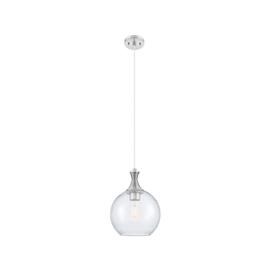 Innovations Astor 1Lt 10" Cord Mini Pendant, SN/Seed - 415-1P-SN-G124-10