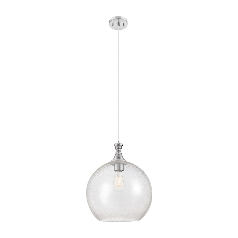 Innovations Astor 1Lt 14" Cord Pendant, Satin Nickel/Seedy - 415-1P-SN-G124-14