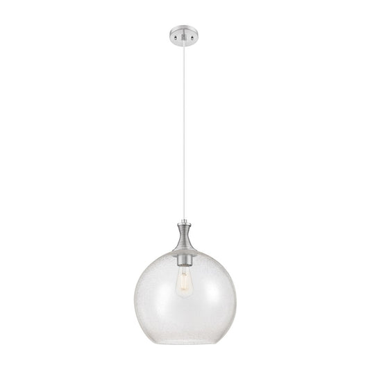 Innovations Astor 1Lt 14" Cord Pendant, Satin Nickel/Seedy - 415-1P-SN-G124-14