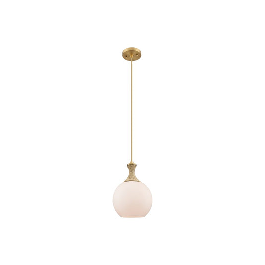 Innovations Astor 1Lt 8" Cord Mini Pendant, BB/BRWH - 415-1PR-BB-G121-8