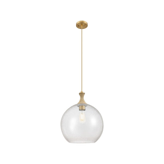 Innovations Astor 1Lt 14" Cord Pendant, BB/BRSD - 415-1PR-BB-G124-14