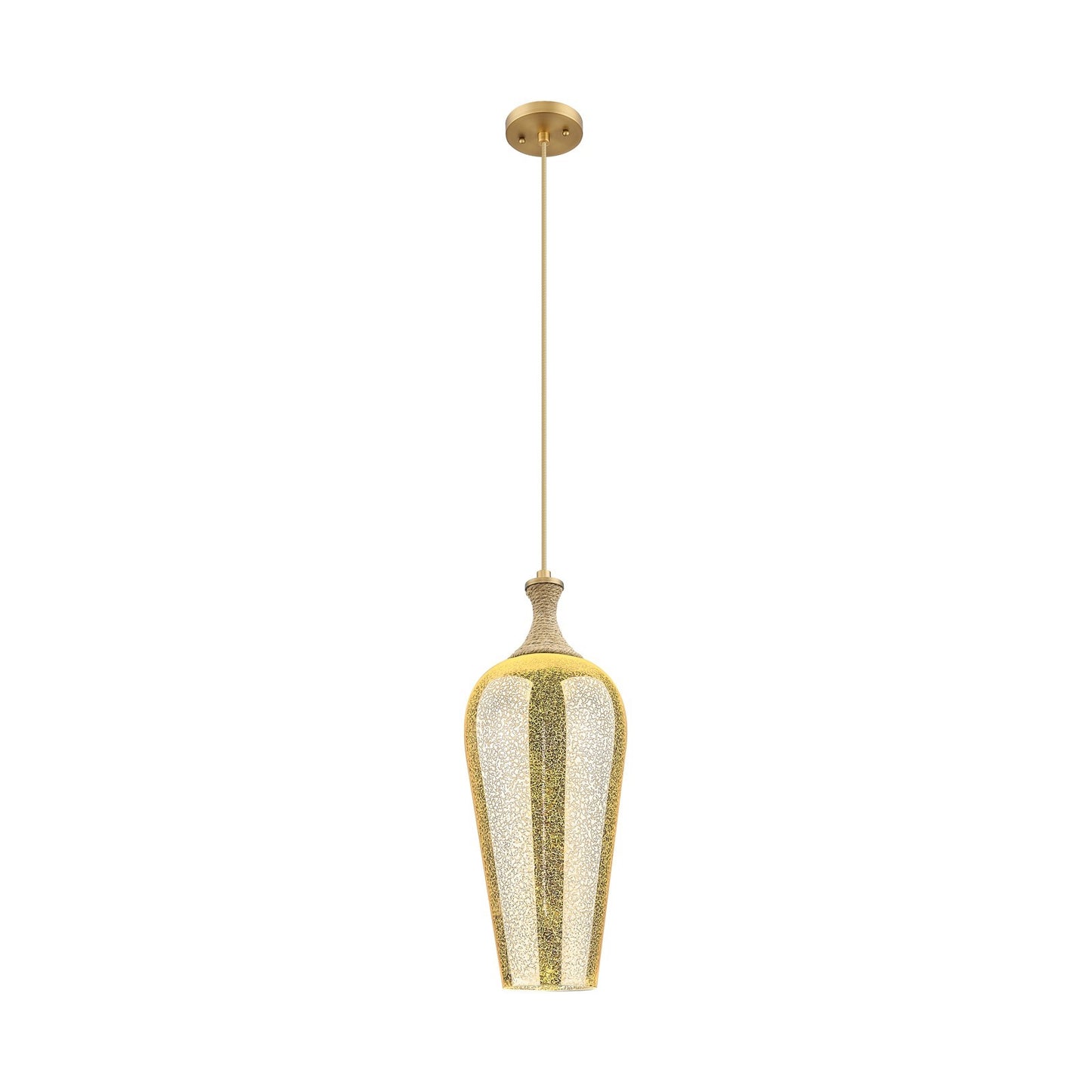 Innovations Chelsea 10in 1-Light Mini Pendant | Industrial Brushed Brass and Matte White Glass | Kitchen Island & Dining | Model 415-1PR-BB-G456-8ME