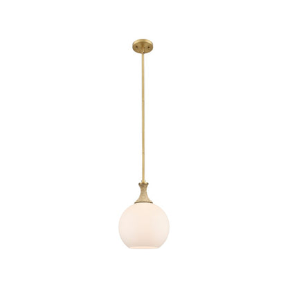 Innovations Astor 1Lt 10" Stem Mini Pendant, BB/BRWH - 415-1SR-BB-G121-10