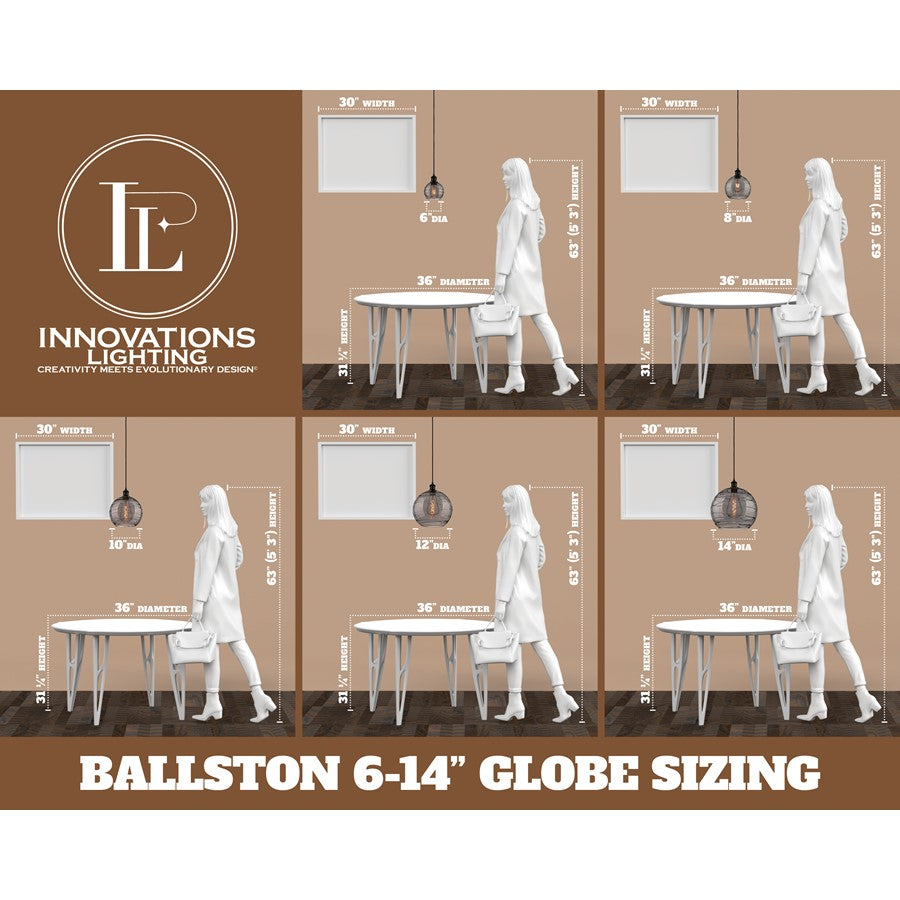 Innovations Astor 1Lt 10" Stem Mini Pendant, Brushed Brass/BRWH