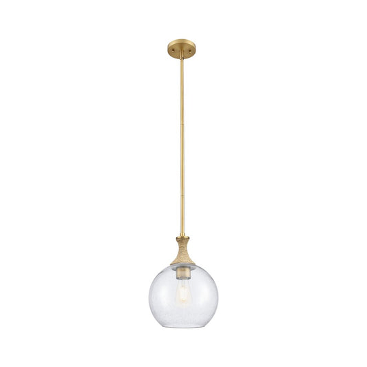 Innovations Astor 1Lt 10" Stem Mini Pendant, BB/BRSD - 415-1SR-BB-G124-10