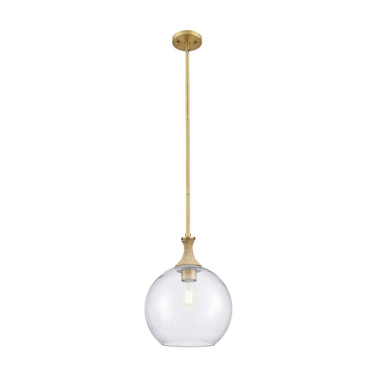 Innovations Astor 1Lt 12" Stem Mini Pendant, BB/BRSD - 415-1SR-BB-G124-12