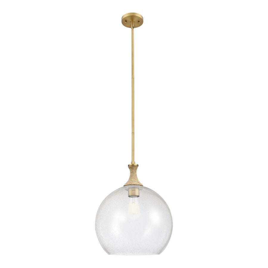 Innovations Astor 1Lt 14" Stem Pendant, BB/BRSD - 415-1SR-BB-G124-14
