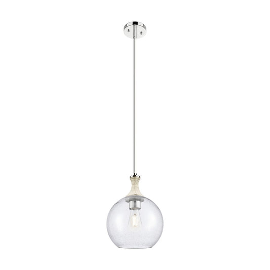 Innovations Astor 1Lt 10" Stem Mini Pendant, PN/WhiteSD - 415-1SR-PN-G124-10