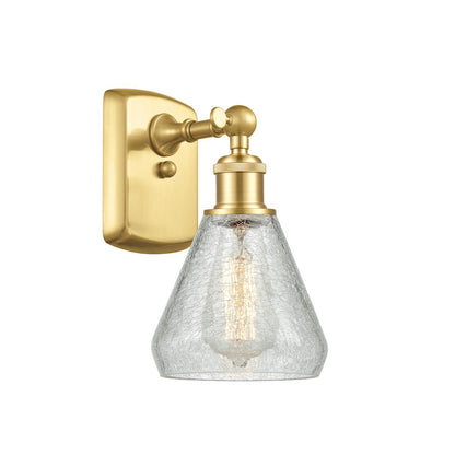 Innovations 1W 419-1W-SN-CL Juneau Bath, S nickel/Clear Rippled