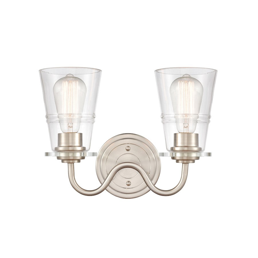 Innovations 2W 421-2W-SN-CL Scarlett Bath, S nickel/Clear