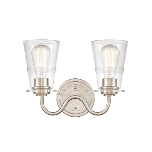 Innovations 2W 421-2W-SN-CL Scarlett Bath, S nickel/Clear
