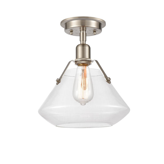 Innovations 422-1F-SN-10Cl-LED Luna Flush Mount, S NKL/CLR