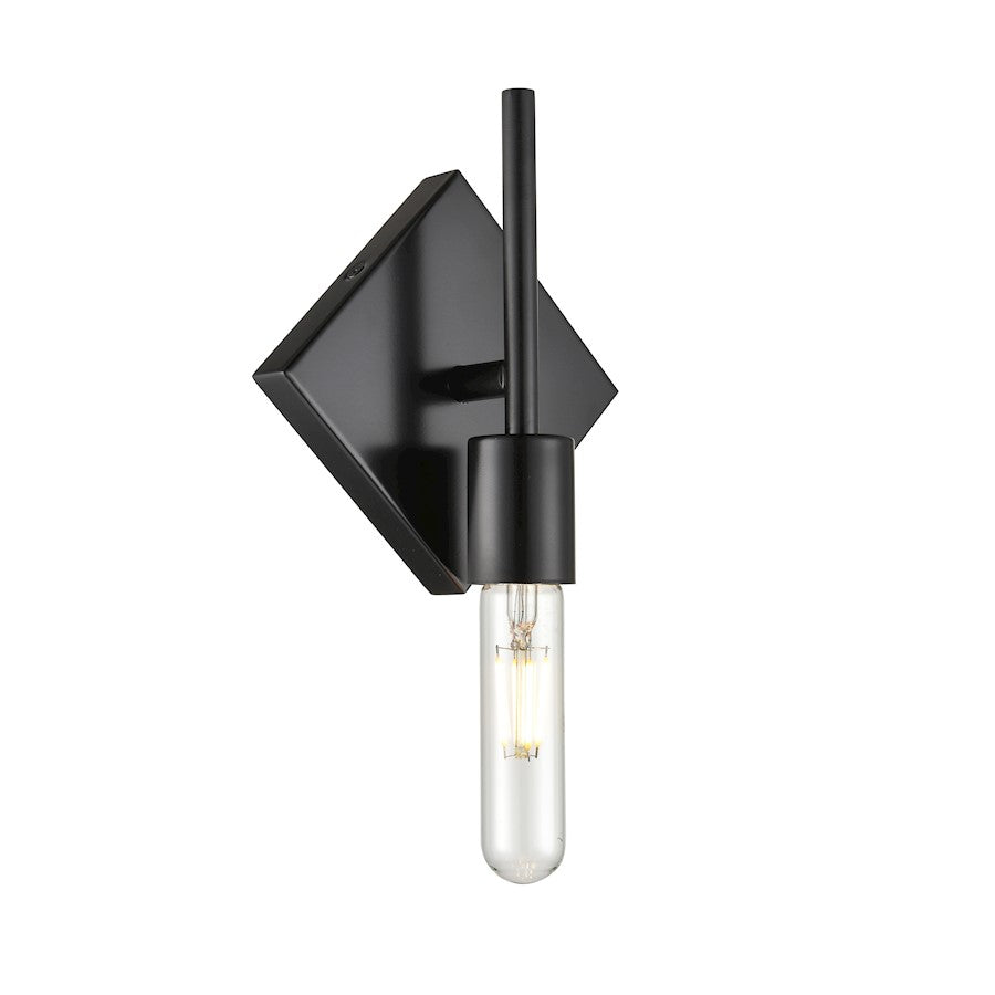 Innovations 1W 425-1W-BK-T10LED Mia Sconce, Matte Black- 425-1W-BK-T10LED