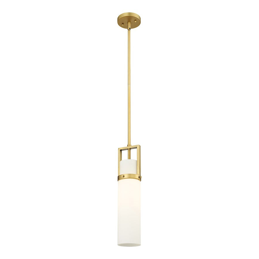 Innovations Utopia 1 Lt 15" Stem Pendant, BB/White