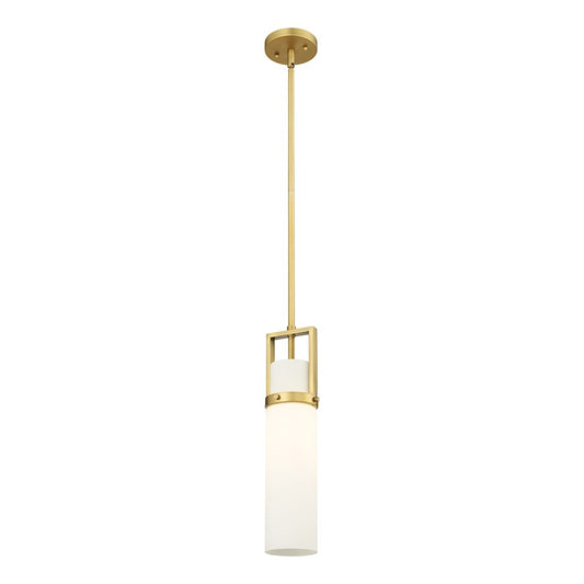 Innovations Utopia 1 Lt 15" Stem Pendant, BB/White