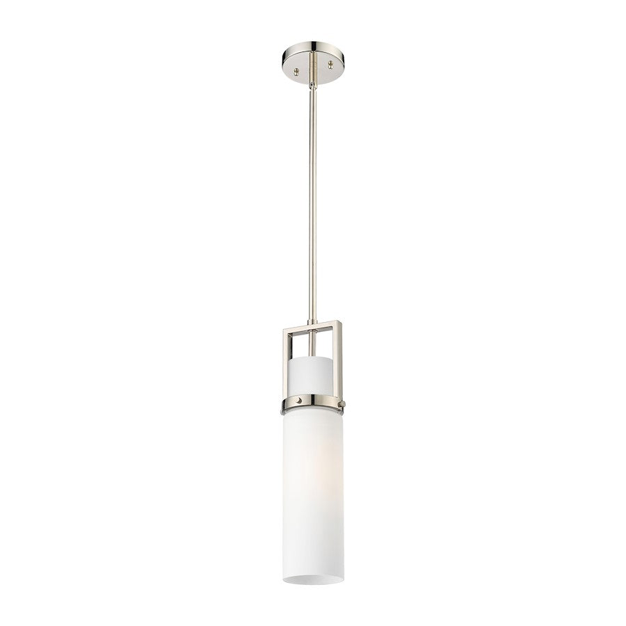 Innovations Utopia 1 Lt 15" Stem Pendant, PN/White