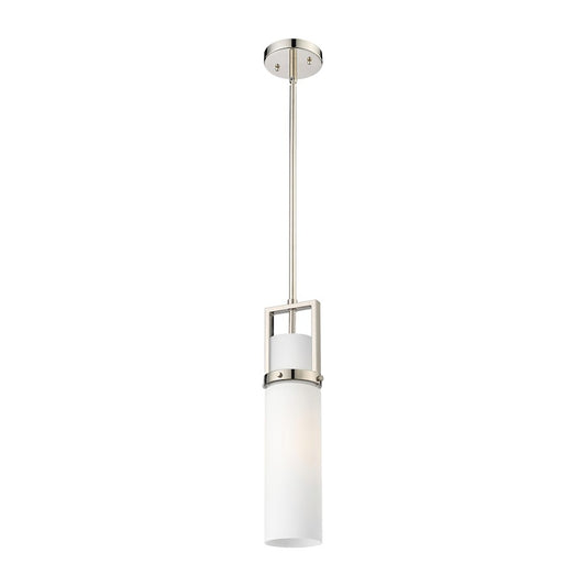 Innovations Utopia 1 Lt 15" Stem Pendant, PN/White