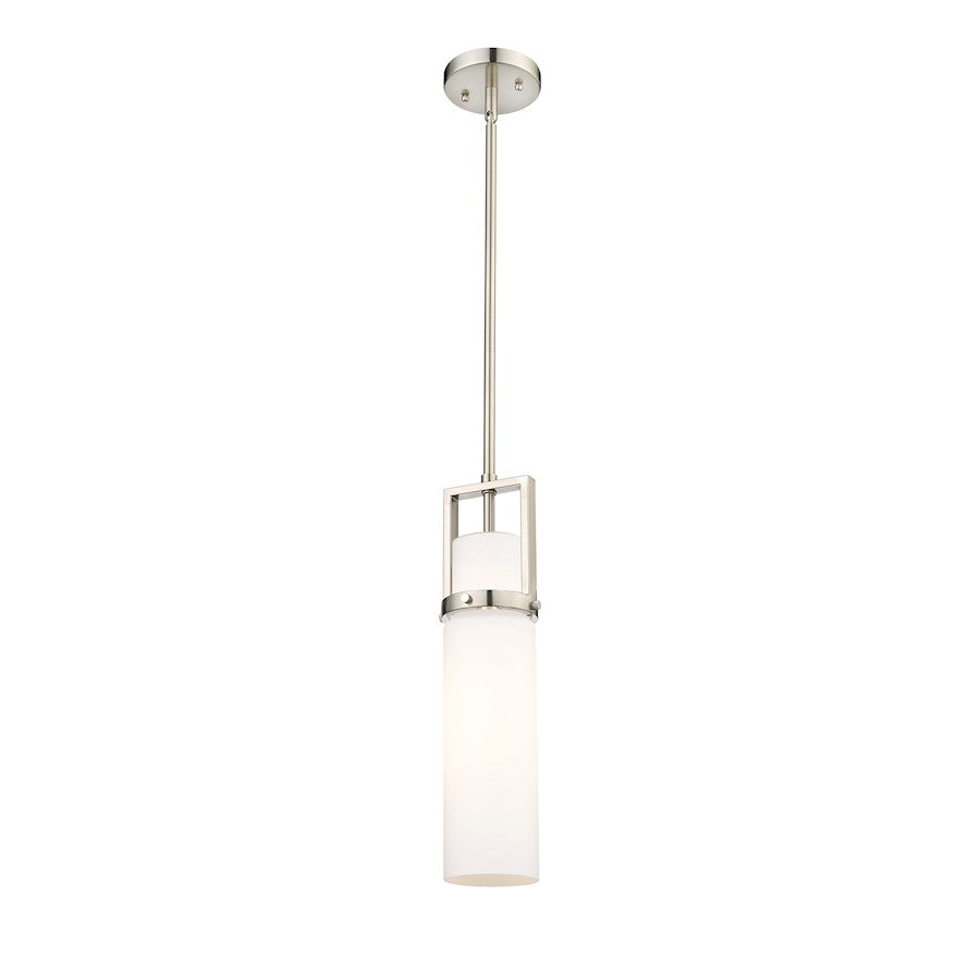 Innovations Utopia 1 Lt 15" Stem Pendant, SN/White