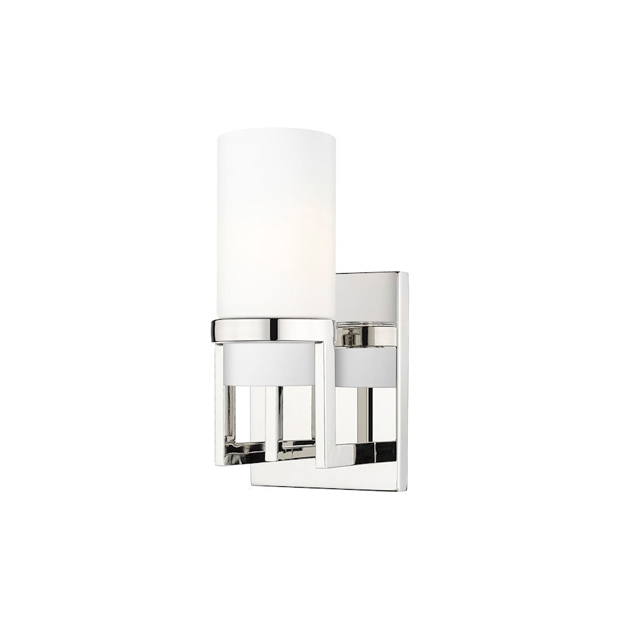 Innovations Utopia 1 Lt 8" Wall Sconce, PN/White