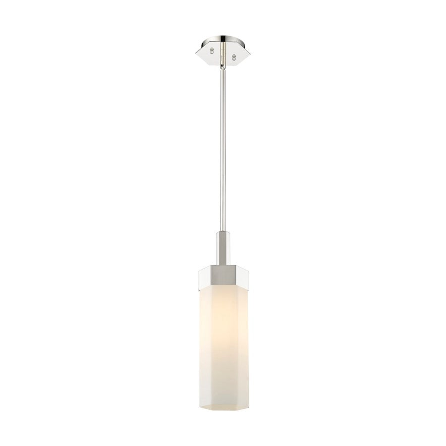 Innovations Claverack 1 Lt 14" Stem Pendant, PN/White