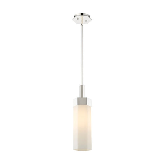 Innovations Claverack 1 Lt 14" Stem Pendant, PN/White