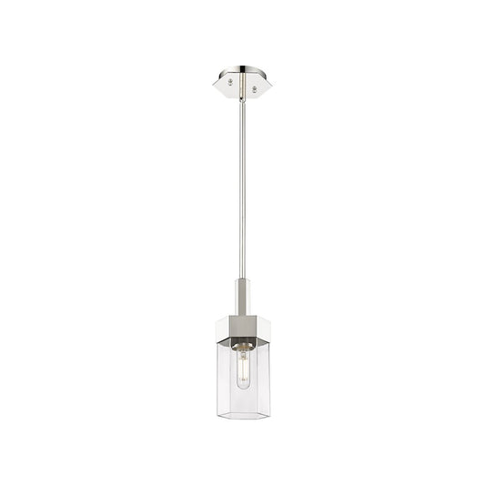 Innovations Claverack 1 Lt 9" Stem Pendant, PN/Clear