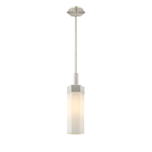 Innovations Claverack 1 Lt 14" Stem Pendant, SN/White
