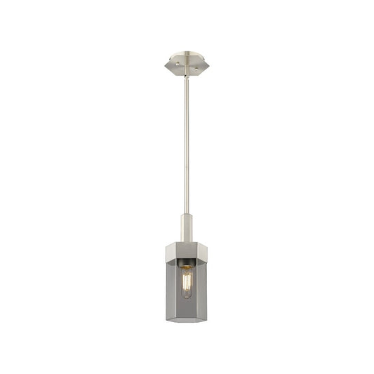 Innovations Claverack 1 Lt 9" Stem Pendant, SN/P Smoke