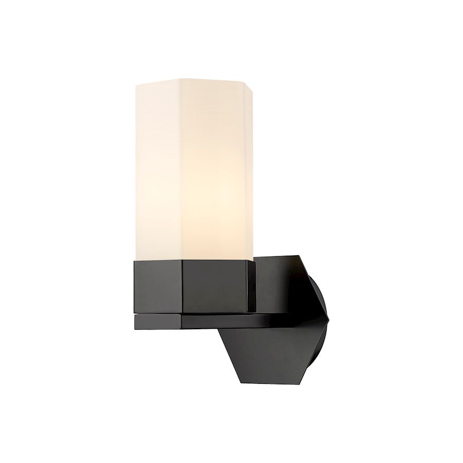 Innovations Claverack 1 Lt 9" Wall Sconce, Black/White