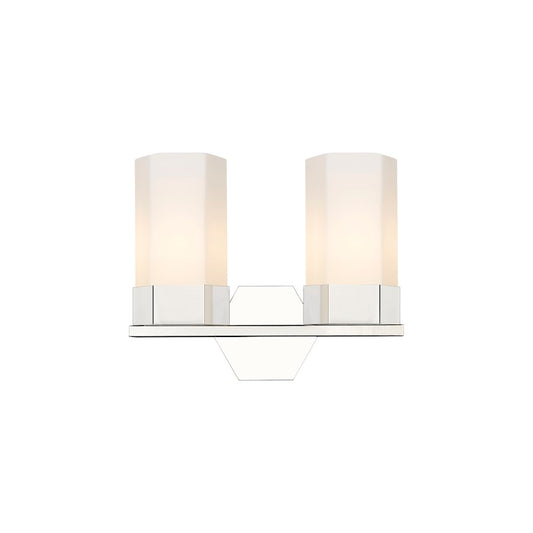 Innovations Claverack 2 Lt 9" Wall Bath, PN/White