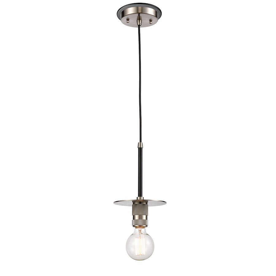 Innovations Aurora 5" 1 Light Mini Pendant, Nickel