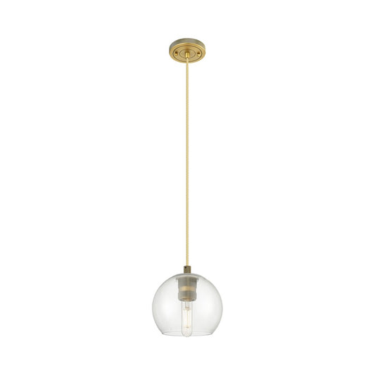 Innovations Crown Point 1Lt 6" Athens Cord Pendant, BB/Clear - 434-1P-BB-G122-6