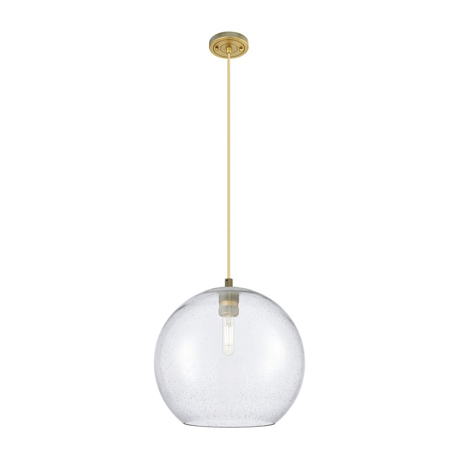 Innovations Crown Point 1Lt 12" Athens Cord Pendant, BB/Seed - 434-1P-BB-G124-12