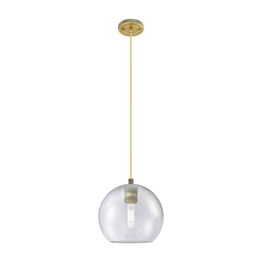 Innovations Crown Point 1Lt 8" Athens Cord Pendant, BB/Seed - 434-1P-BB-G124-8