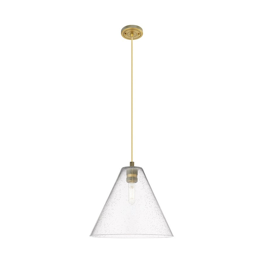 Innovations CP 1Lt 12" Berkshire Cord Pendant, BB/SD - 434-1P-BB-GBC-124