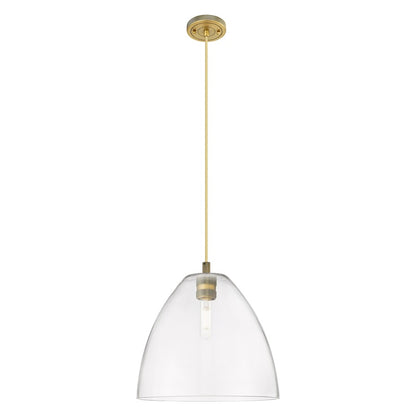 Innovations Crown Point 1Lt 12" Bristol Cord Pendant, BB/CL - 434-1P-BB-GBD-122