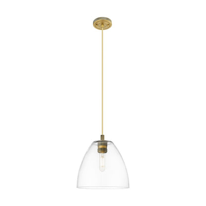 Innovations Crown Point 1Lt 9" Bristol Cord Pendant, BB/Clear - 434-1P-BB-GBD-92