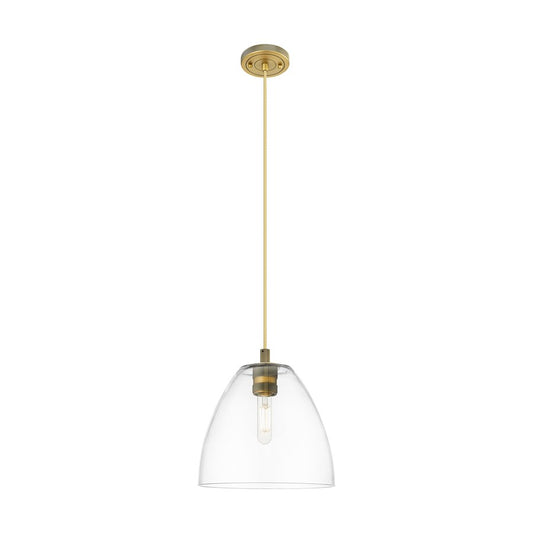 Innovations Crown Point 1Lt 9" Bristol Cord Pendant, BB/Clear - 434-1P-BB-GBD-92
