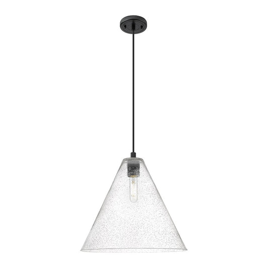 Innovations CP 1Lt 16" Berkshire Cord Pendant, BK/SD - 434-1P-BK-GBC-164