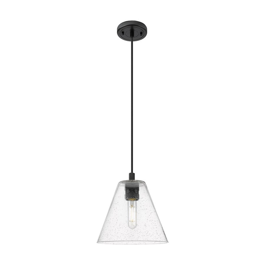 Innovations Crown Point 1Lt 8" Berkshire Cord Pendant, BK/SD - 434-1P-BK-GBC-84