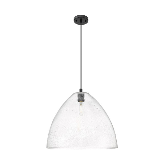 Innovations Crown Point 1Lt 16" Bristol Cord Pendant, BK/SD - 434-1P-BK-GBD-164