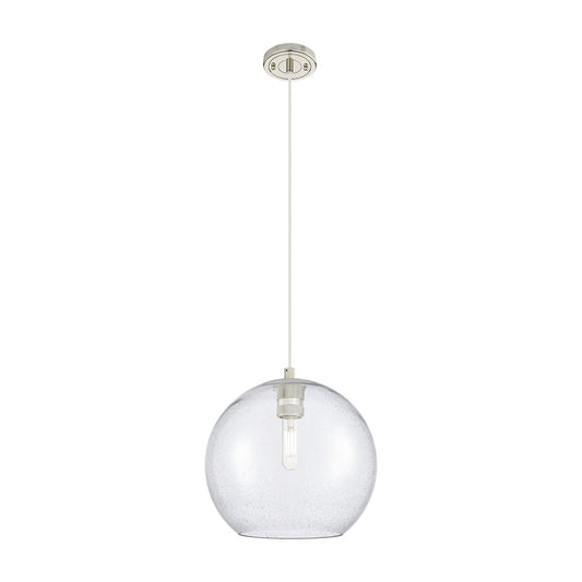 Innovations Crown Point 1Lt 10" Athens Cord Pendant, PN/Seed - 434-1P-PN-G124-10