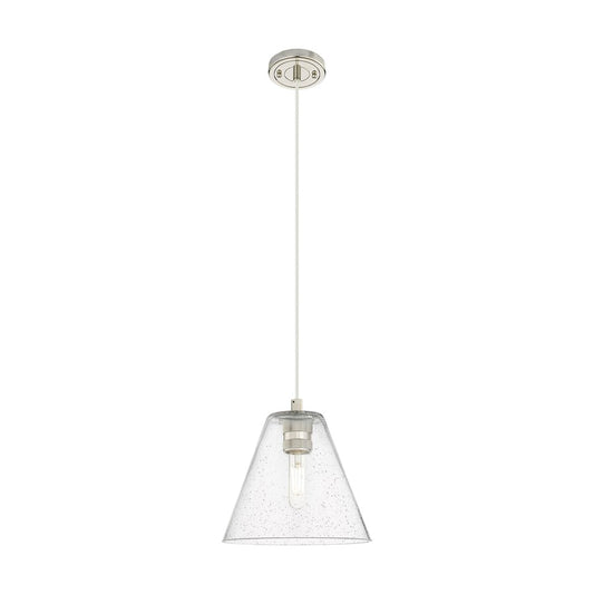 Innovations Crown Point 1Lt 8" Berkshire Cord Pendant, PN/SD - 434-1P-PN-GBC-84