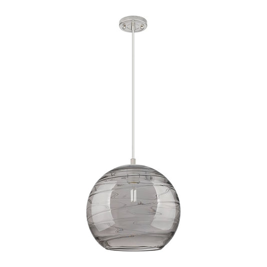 Innovations CP 1Lt 12" Athens DS Cord Pendant, SN/SDS - 434-1P-SN-G1213-12SM