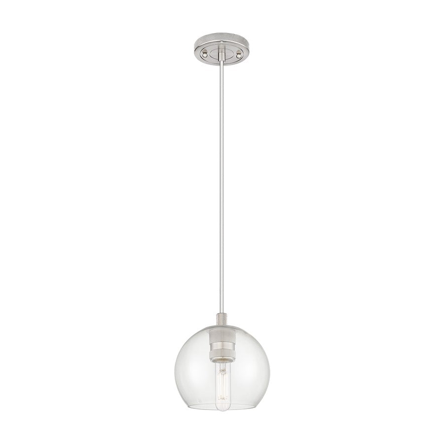 Innovations Crown Point 1Lt 6" Athens Cord Pendant, SN/Clear - 434-1P-SN-G122-6