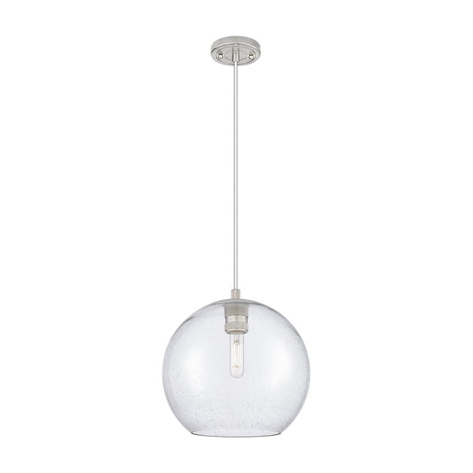 Innovations Crown Point 1Lt 10" Athens Cord Pendant, SN/Seed - 434-1P-SN-G124-10