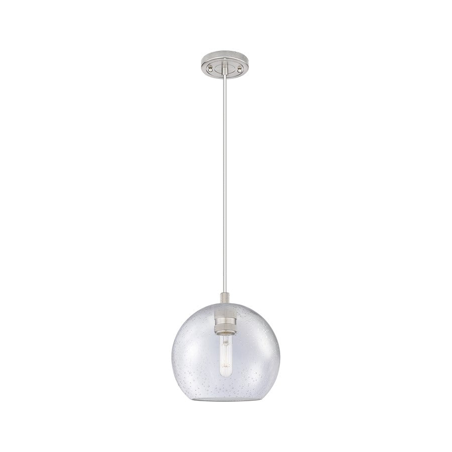 Innovations Crown Point 1Lt 8" Athens Cord Pendant, SN/Seed - 434-1P-SN-G124-8