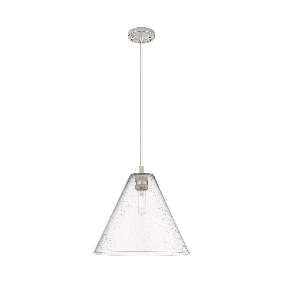 Innovations CP 1Lt 12" Berkshire Cord Pendant, SN/SD - 434-1P-SN-GBC-124